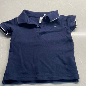 Janie & Jack baby boys navy polo